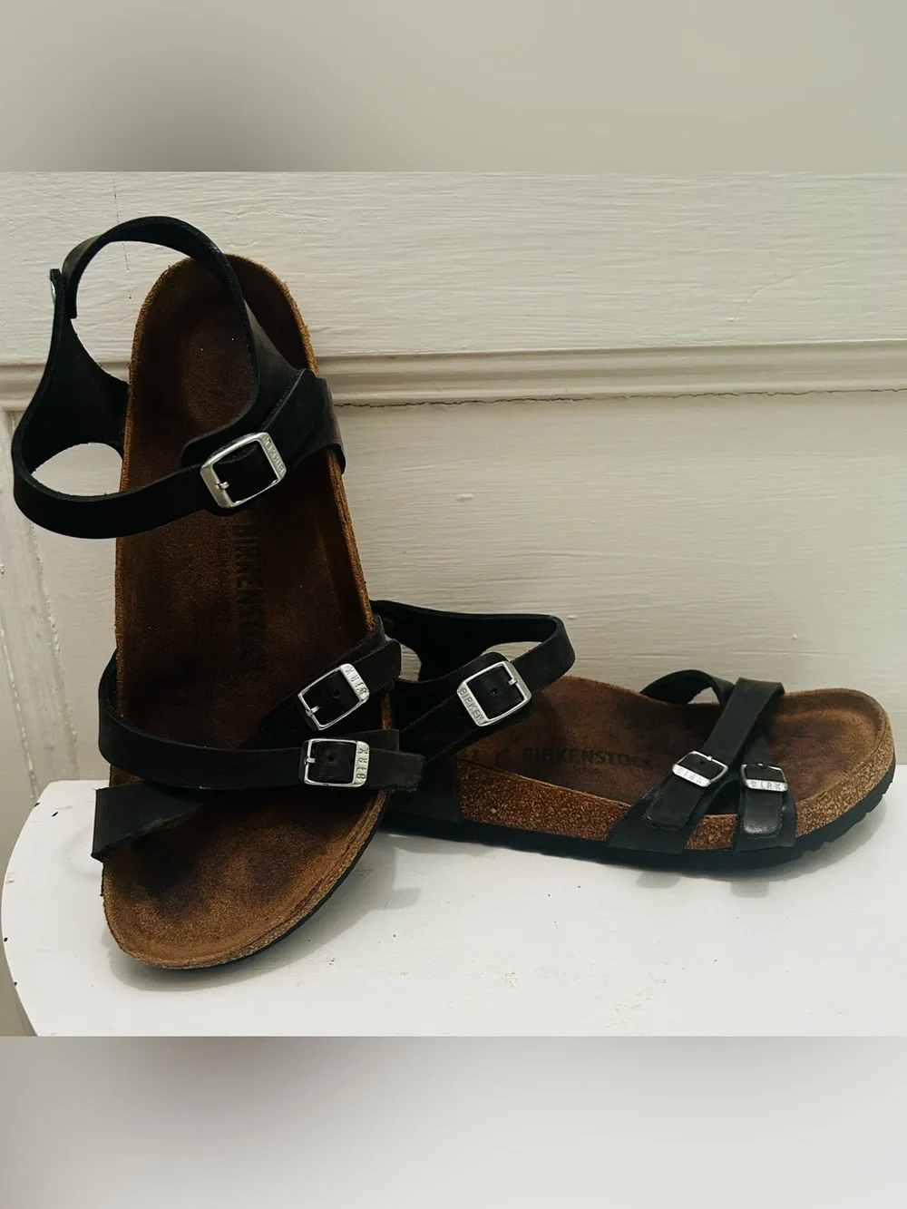 Birkenstock Kumba Black Oiled Sandals EU 41 Unisex Women 10-10.5 Men 8-8.5